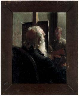 William Dring, R.A., R.W.S. - The portrait sitting; and two unframed oils by the same hand