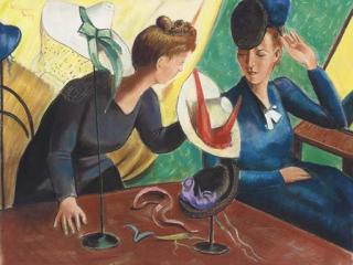 William Dring, R.A. - The Hat Shop