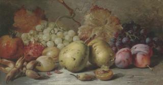 William Duffield - Pears, plums, grapes, pomergranites and hazelnuts