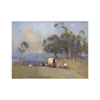 William Dunn Knox - Australian Settler\'S Covered Wagon