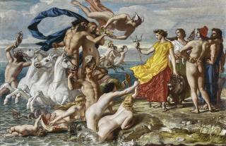 William Dyce, R.A., H.R.S.A. - Neptune Resigning To Britannia The Empire Of The Sea, A Scheme For A Fresco At Osborne House