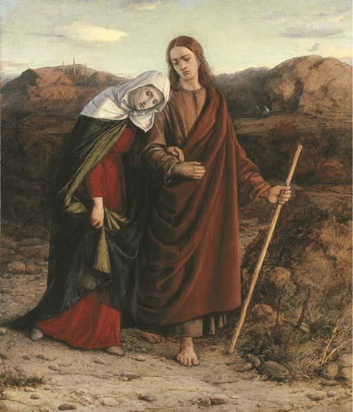 William Dyce, R.A., H.R.S.A. - St John leading home his adopted Mother