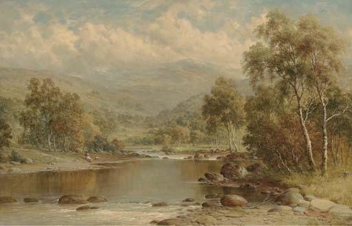 William E. Harris - The winding of the Llugwy, near Capel Curig