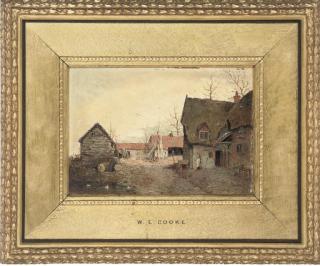 William Edward Cooke - Feeding the ducks; and The farmyard