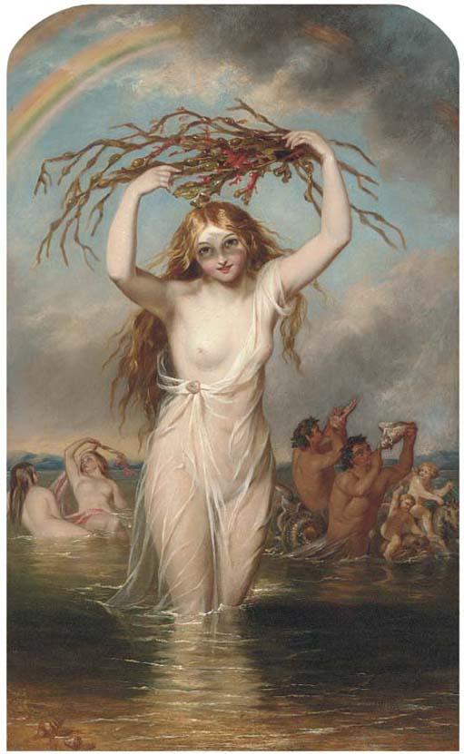 William Edward Frost, R.A. - A sea nymph