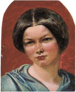 William Edward Frost, R.A. - A young woman, a study from nature