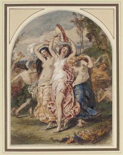 William Edward Frost, R.A. - Bacchanalia dancing
