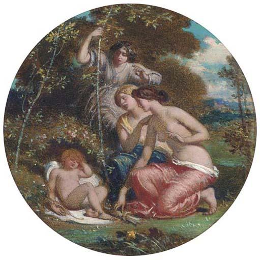 William Edward Frost, R.A. - Disarming Cupid