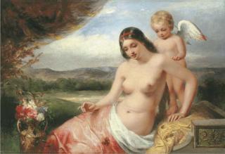 William Edward Frost, R.A. - Venus and Cupid