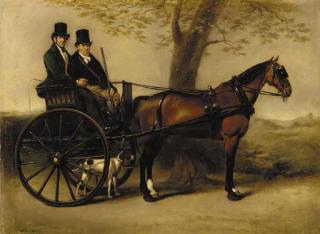 William Edward Frost - Two gentlemen in a gig