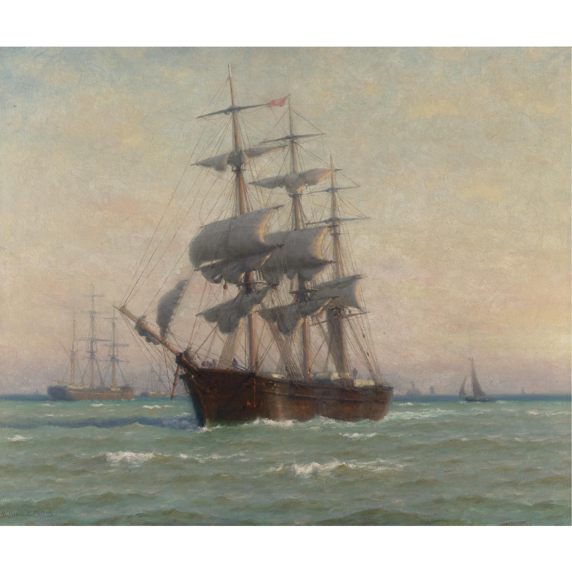 William Edward Norton - Ship At Sea