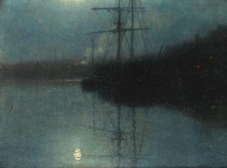 William Edward Norton - The Harbour By Moonlight