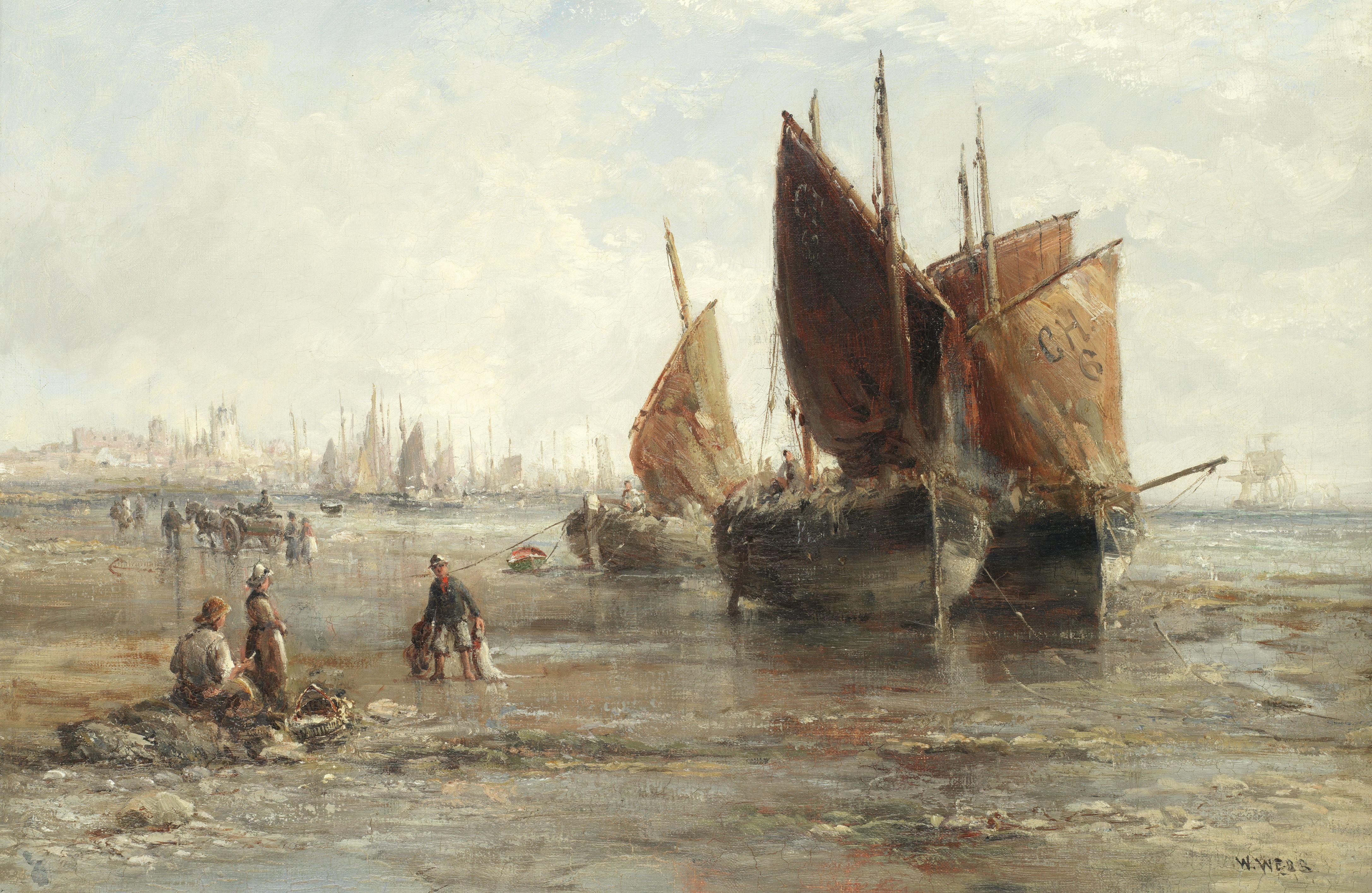 William Edward Webb - \'Cornish Fishing Boats\'