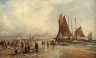 William Edward Webb - \'On the Shore at St Helier, Jersey\'