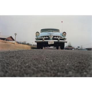 William Eggleston - Memphis (Blue Car On Suburban Street)