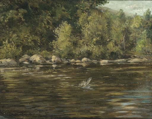 William Ellis Barrington Browne - The Priory Pool, the River Wye