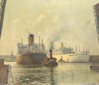 William Eric Thorp - Towing out to sea