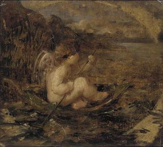 William Etty, R.A. - Cupid sailing