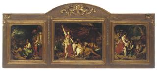 William Etty, R.A. - Judith and Holofernes, triptych