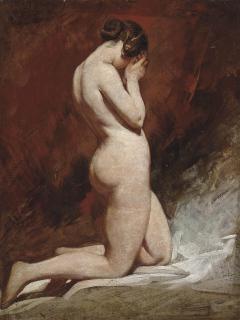 William Etty, R.A. - Kneeling nude