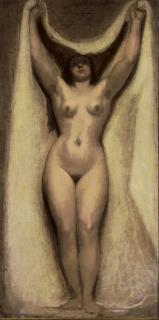 William Etty, R.A. - Nature unveiling herself