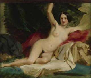 William Etty, R.A. - Reclining Female Nude