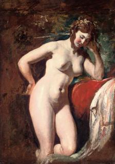 William Etty, R.A. - Study of a Female Nude - Contemplation