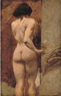 William Etty, R.A. - Study of A Female Nude