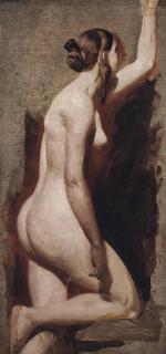 William Etty, R.A. - Study Of A Kneeling Nude