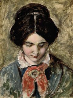 William Etty, R.A. - The crochet worker