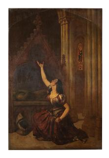 William Etty, RA - Joan Of Arc, On Finding The Sword She Had Dreamt Of, In The Church Of St. Catherine De Fierbois, Devotes Herself And It To The Service Of God And Her Country