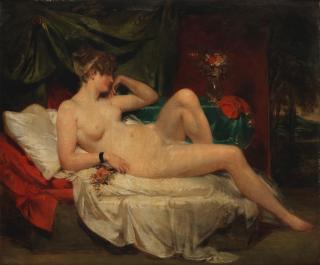 William Etty, RA - Reclining Female Nude