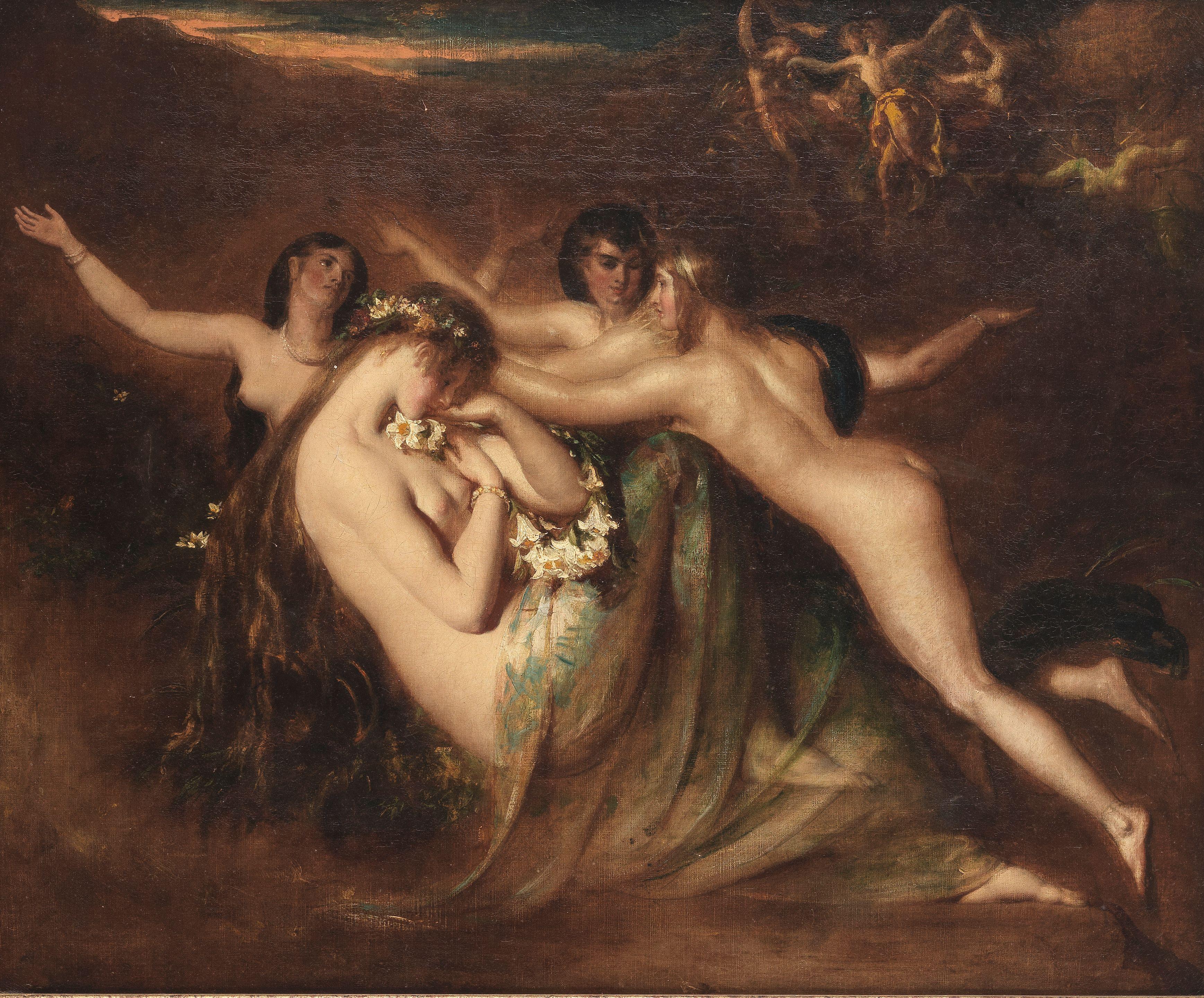 William Etty, RA - Sabrina, From Milton\'S \'Comus\'