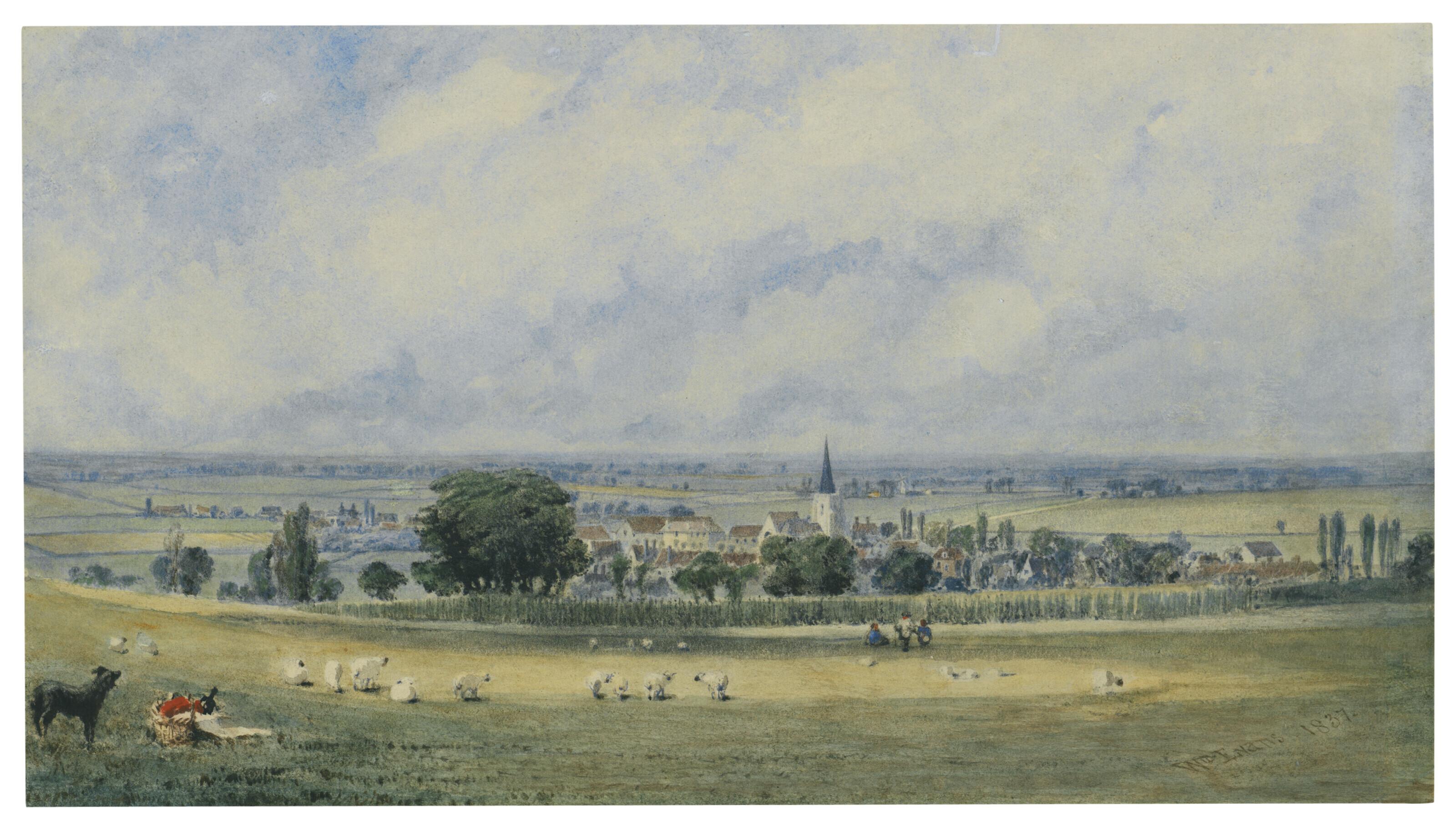William Evans of Bristol - An English village set in open countryside