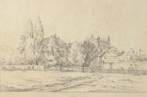 William Evans of Eton, O.W.S. - Eton College from Flexon\'s field