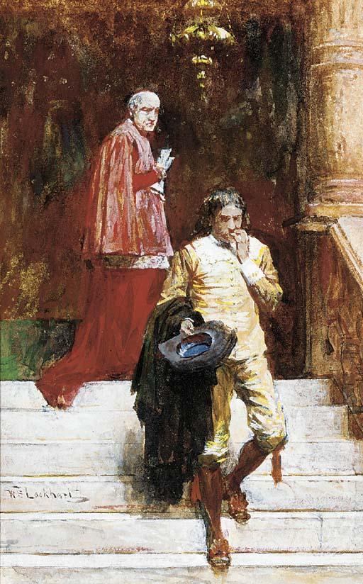 William Ewart Lockhart, R.S.W., R.S.W. - A meeting with the cardinal