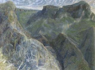 William Francis Robinson - Below Springbrook with Light Rain