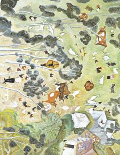 William Francis Robinson - Birkdale Farm with Jacaranda