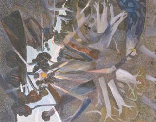 William Francis Robinson - Bush Landscape with Sunbeams