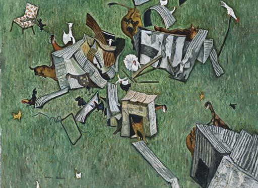 William Francis Robinson - Farmyard Construction