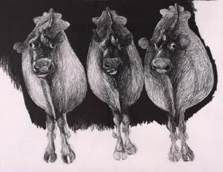 William Francis Robinson - Three Cows