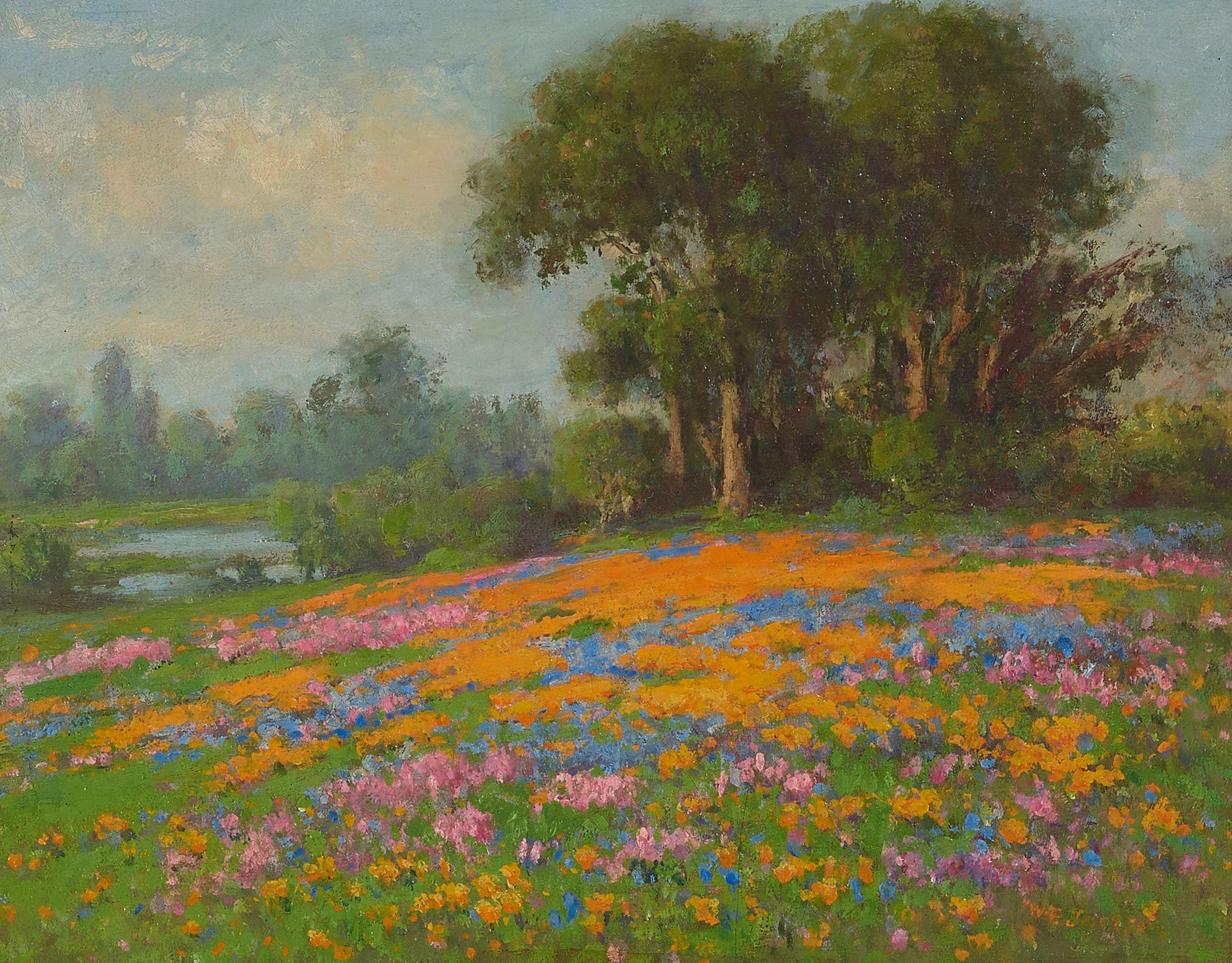William Franklin Jackson - A Hillside of Wildflowers