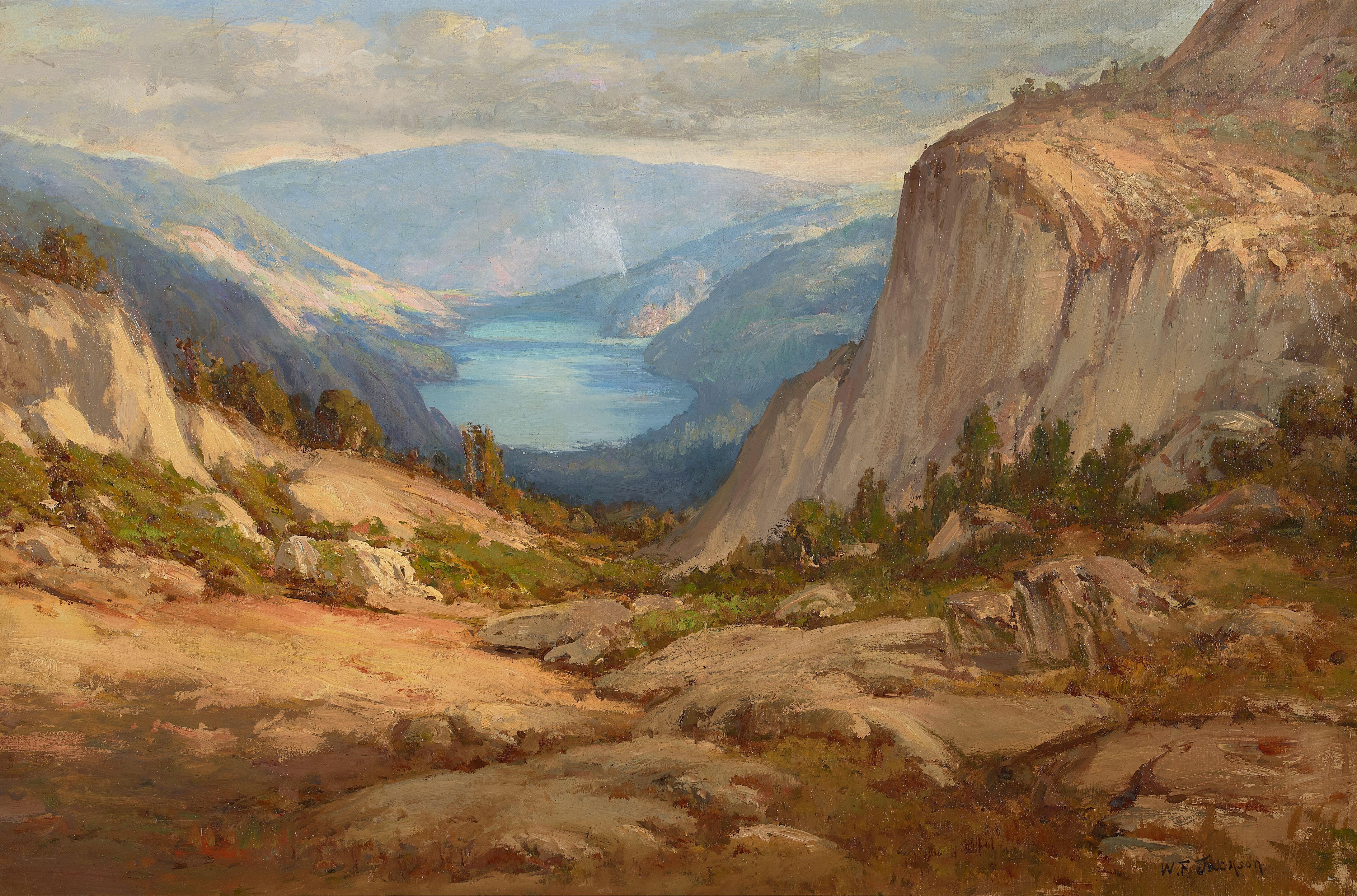 William Franklin Jackson - Donner Lake 20 x 30 1/4 in. framed 24 1/2 x 34 3/4 in.