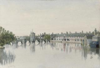 William Fraser Garden - A Tranquil Stretch Of The River Ouse Before St. Ives Bridge, Cambridgeshire