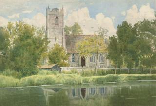 William Fraser Garden - Hartford Parish Church On The Banks Of The Ouse