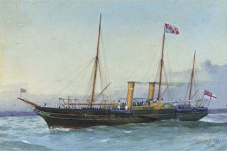 William Frederick Mitchell - The Royal Yacht Osborne With The Prince Of Wales Aboard