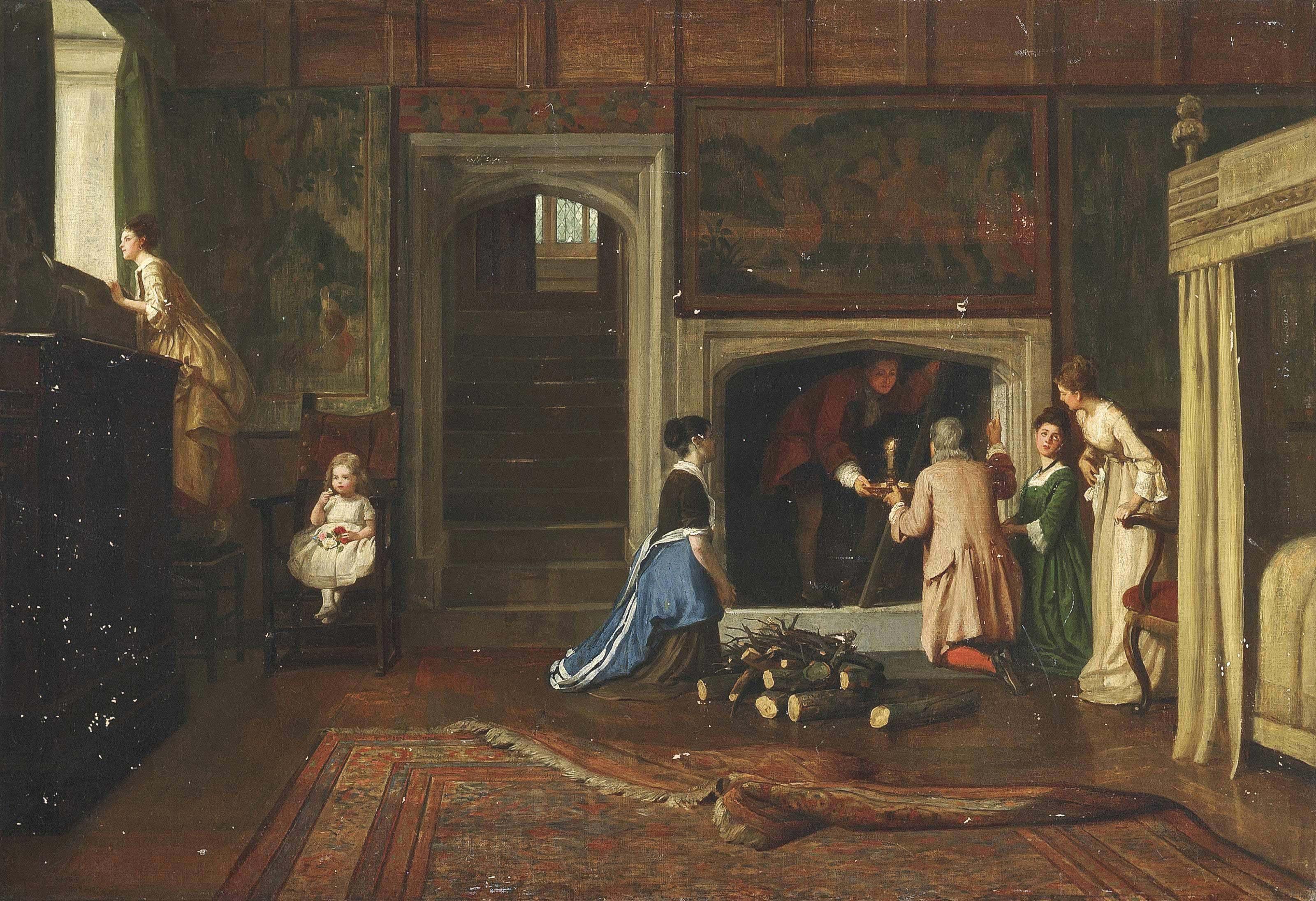 William Frederick Yeames, R.A. - Hiding the priest