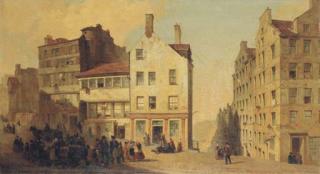 William Gawin Herdman - In Edinburgh, the High Street, Leith Wynd and Canongate