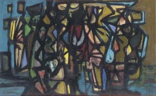 William Gear, R.A. - Composition Espagnole