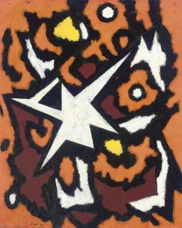 William Gear, R.A. - Composition White Form